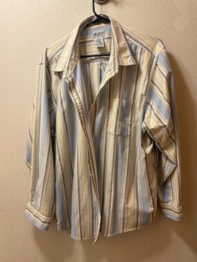 Cabin Creek Cream Striped Shirt